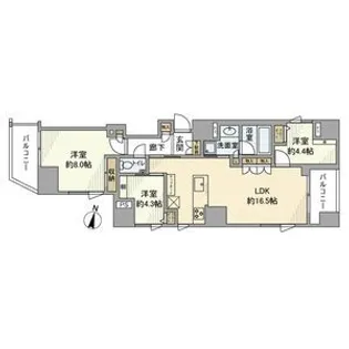 GREEN PARK 文京白山【3階】の間取り