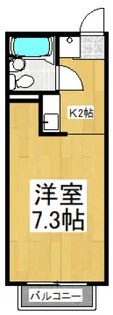 東京都東村山市萩山町4【アパート】の間取り