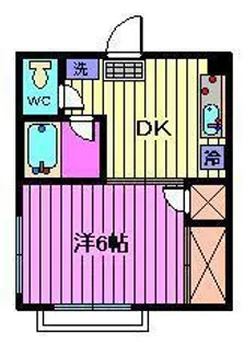 コーポあかし【3階】の間取り
