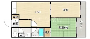 大阪府大阪市都島区都島本通5【マンション】の間取り