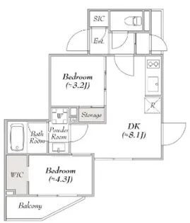 東京都板橋区稲荷台【マンション】の間取り