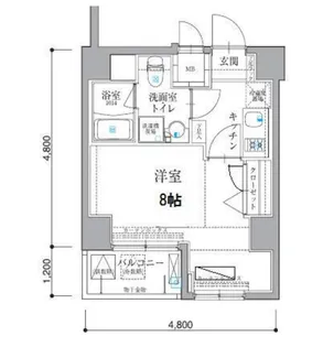 リヴシティ門前仲町【6階】の間取り