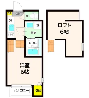 宮城県仙台市宮城野区新田2【アパート】の間取り