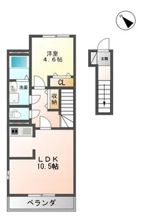 Cuore(クオーレ)【2階】の間取り