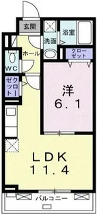 エクセルアヴェニュー【1階】の間取り