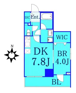 エストゥルース横濱吉野町【8階】の間取り