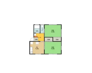 霞コーポ【1階】の間取り