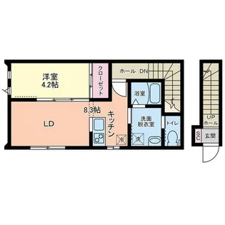 リヴェール南鍛冶町【2階】の間取り