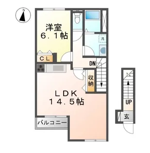 シャルム下井沢【2階】の間取り