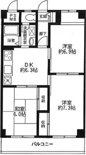 エステートピア久末3【2階】の間取り
