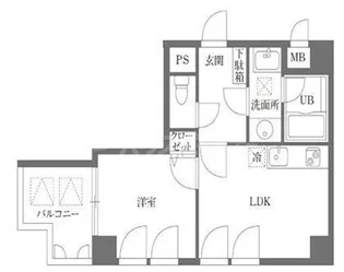 友泉巣鴨ビル【4階】の間取り