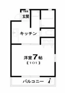 アルトプエンテ【1階】の間取り