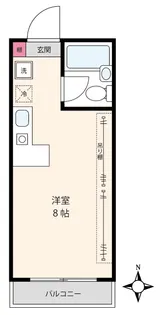 メゾン・ド・アゼリア【2階】の間取り