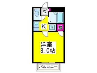 グレースりんくう【1階】の間取り