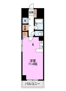 1Rの間取り画像