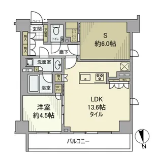 ピアース碑文谷五丁目【1階】の間取り
