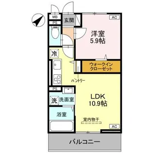 ノーブルヴィラ曙町【2階】の間取り