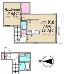 コルティーレ・ナノカの間取り