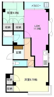 コーポユニ【2階】の間取り