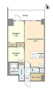 東京都江東区南砂5【マンション】の間取り