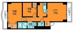 第1岡田マンション【4階】の間取り