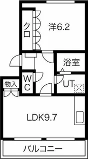 ふぁみーるB棟(小牧店)【2階】の間取り