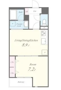 東京都大田区羽田3【アパート】の間取り