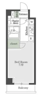 1Rの間取り画像