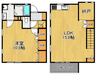 神奈川県横浜市港北区篠原東1【アパート】の間取り