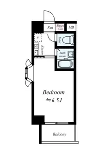 スカイコート駒場東大前【1階】の間取り