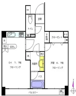 ダイアパレス麻布十番【5階】の間取り
