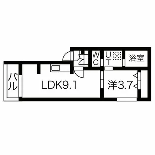 コンパートハウス大曽根【3階】の間取り