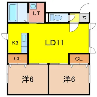 ポラリス緑町【2階】の間取り