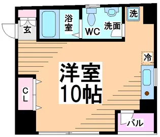東京都世田谷区羽根木1【マンション】の間取り