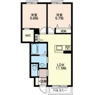 マルシェC【1階】の間取り