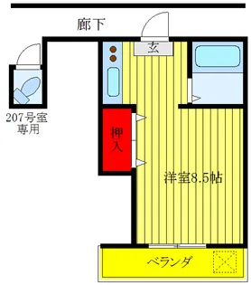 東京都板橋区前野町3【アパート】の間取り