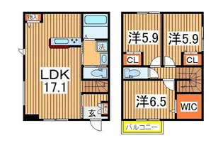 千葉県流山市大字南【一戸建】の間取り