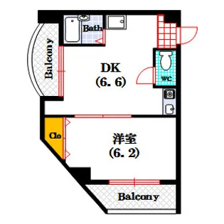 ゆずり葉【6階】の間取り