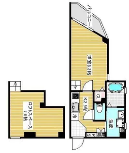 ピア中通【6階】の間取り