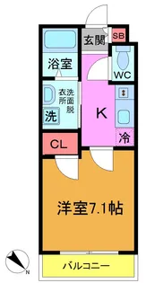 ラントヴィル西船橋【1階】の間取り