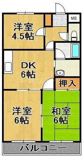 ヒルズ流山【3階】の間取り