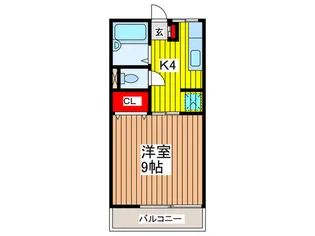 パ-ルハイツ【1階】の間取り