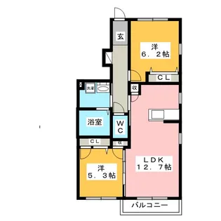 シャインコート【1階】の間取り