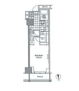 パークハビオ門前仲町【5階】の間取り