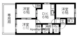 アーバンライフ瀬戸口B棟【1階】の間取り