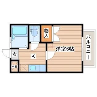 コーポ青山21【2階】の間取り