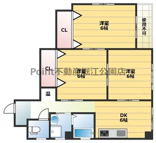 大阪府大阪市都島区都島北通2【マンション】の間取り