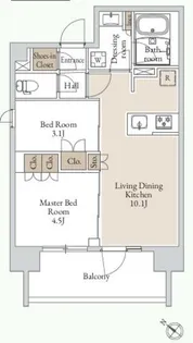 東京都台東区日本堤2【マンション】の間取り