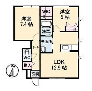 la fraise(ラ フレーズ)【1階】の間取り