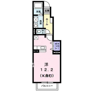 ノヴェール新幸 A【1階】の間取り